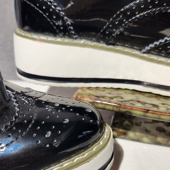 Dadawen Black and White Platform Oxford Size 37  6/6.5 - Picture 6 of 12